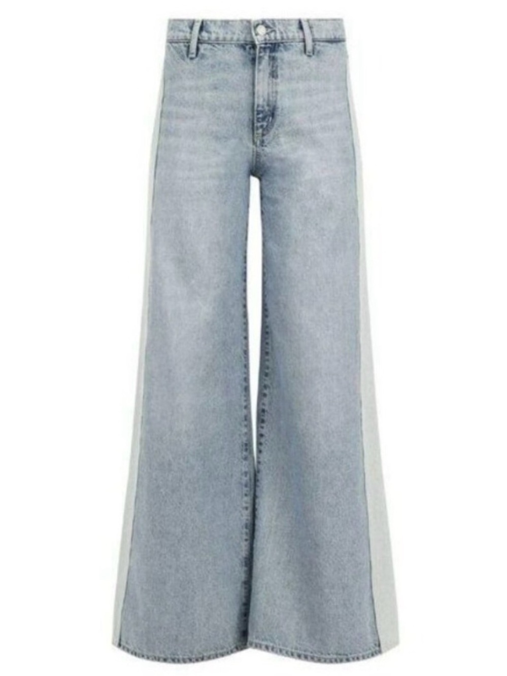 Daily Blue $384 Two Tone Wide Leg Denim Jeans Size 27 NWT